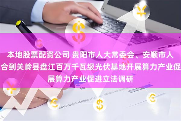 本地股票配资公司 贵阳市人大常委会、安顺市人大常委会联合到关岭县盘江百万千瓦级光伏基地开展算力产业促进立法调研